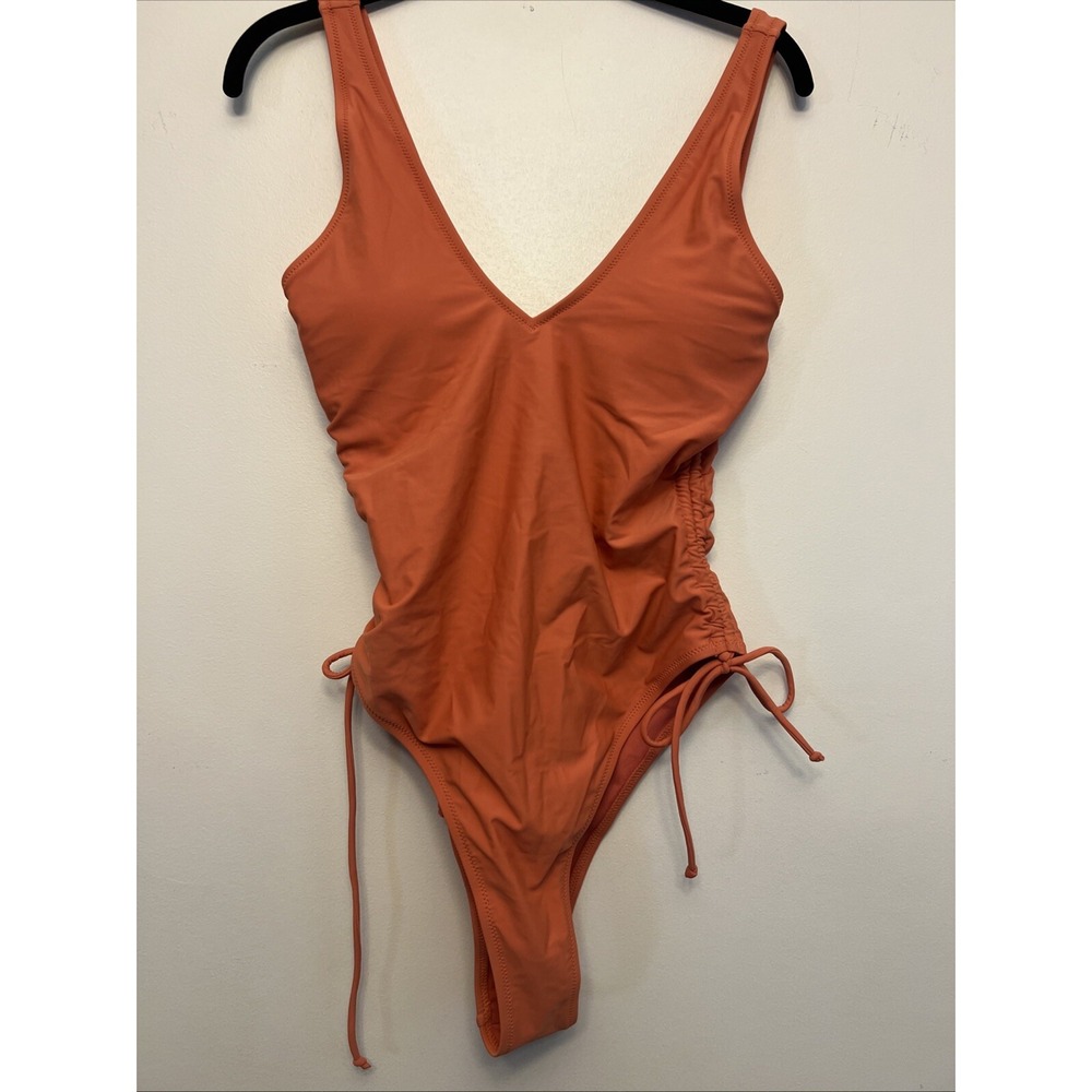Cupshe One piece swimsuit, large, orange NWT